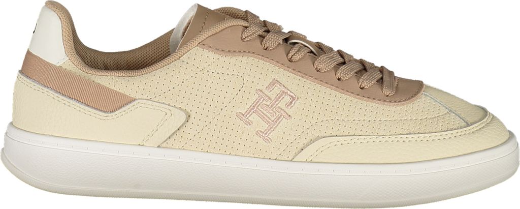 Beiger Damensportschuh mit Stickerei und herausnehmbaren Sohlen, Größe: 36 Farbe: Beige
