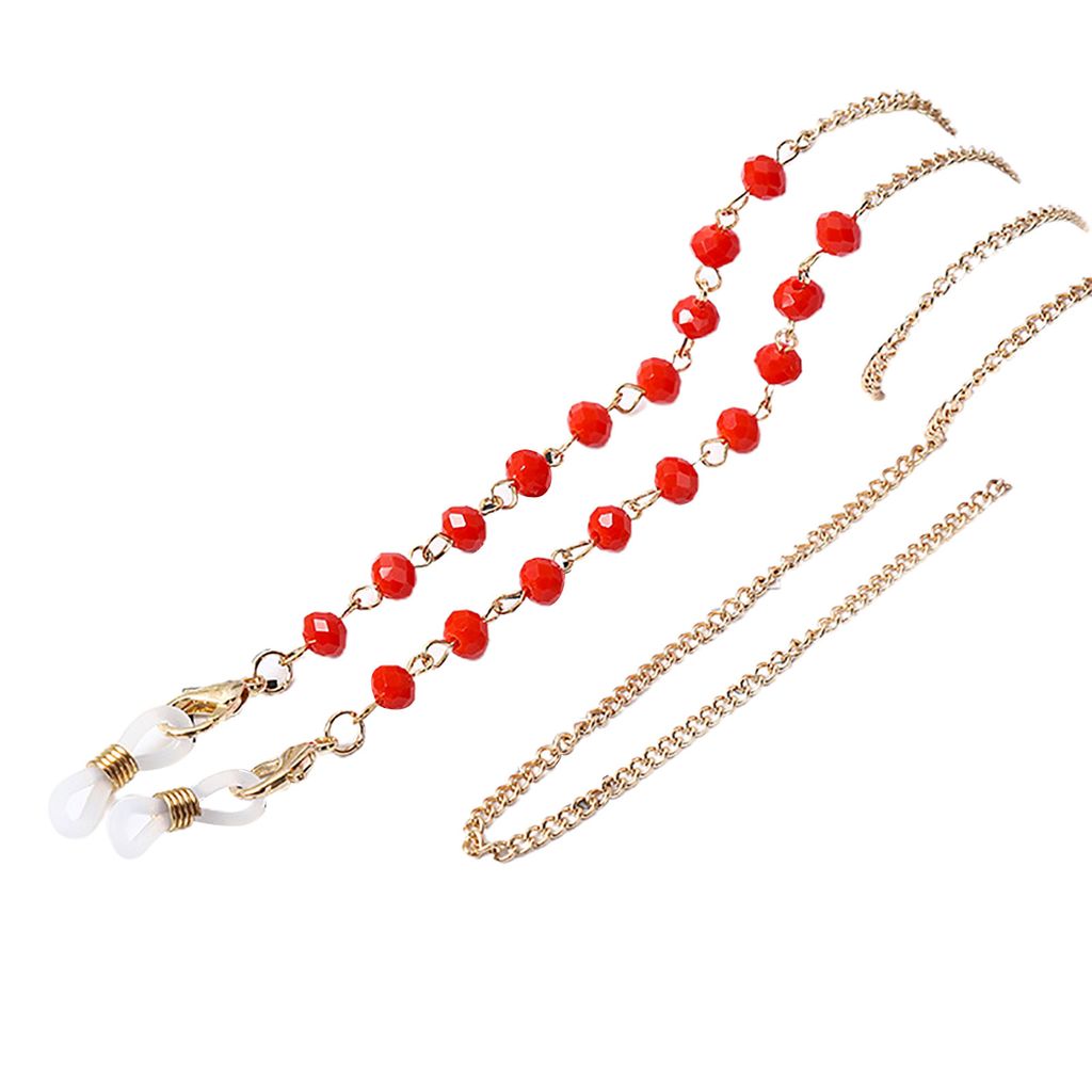 Brillenkette Exquisite multifunktionale Metall-Lesebrillen-Hängekette für Frauen-8