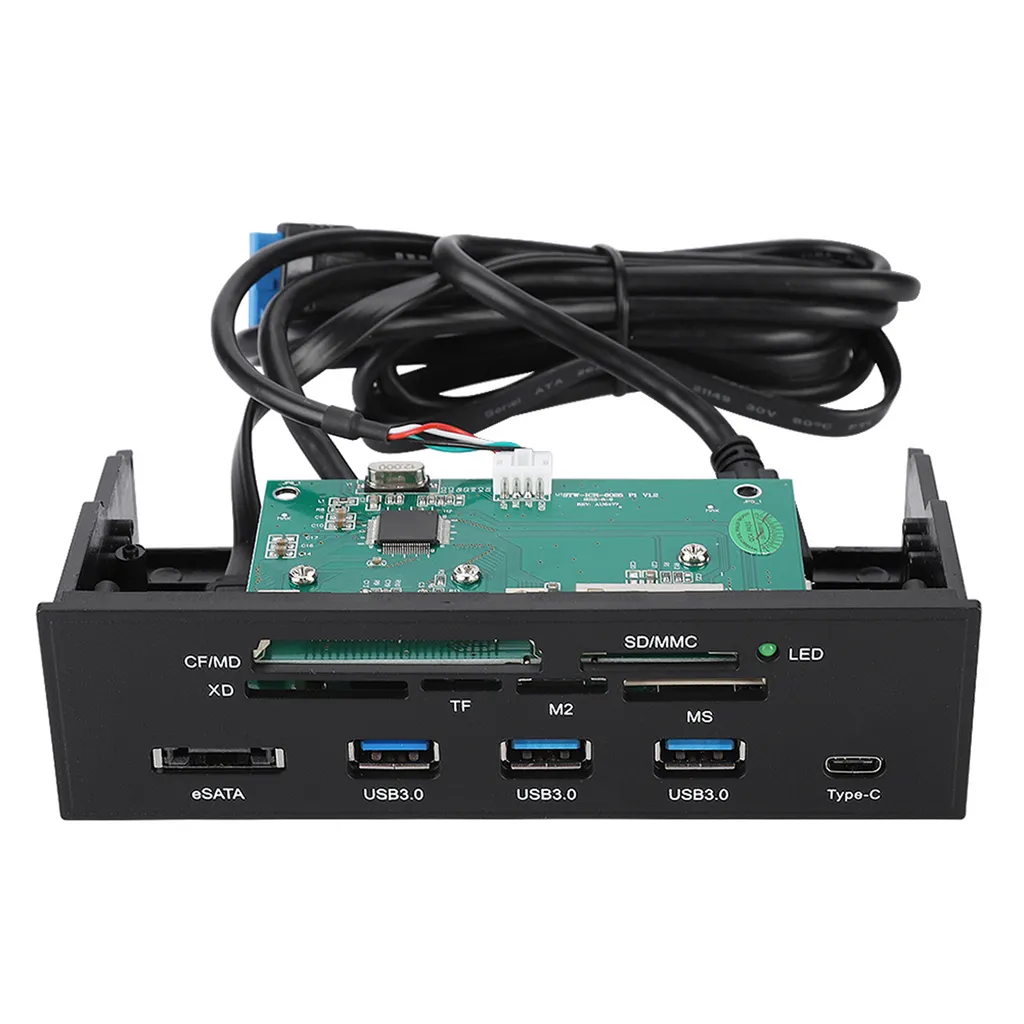 Hub de bureau et lecteur de carte interne 5,25 pour tableau de bord PC
