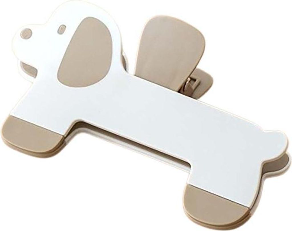 INF Lustiger Hunde Buchclip - Tragbarer 3D Lesehalter mit Starkem Griff Khaki