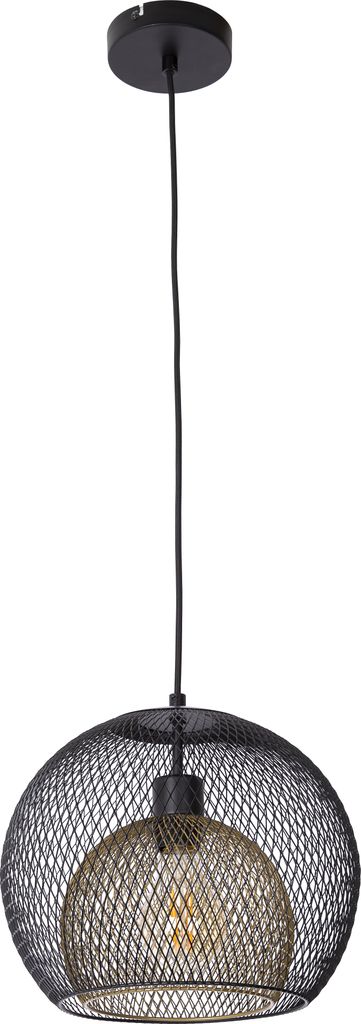 Globo Lighting|Hängeleuchte Metall schwarz matt, 1x E27