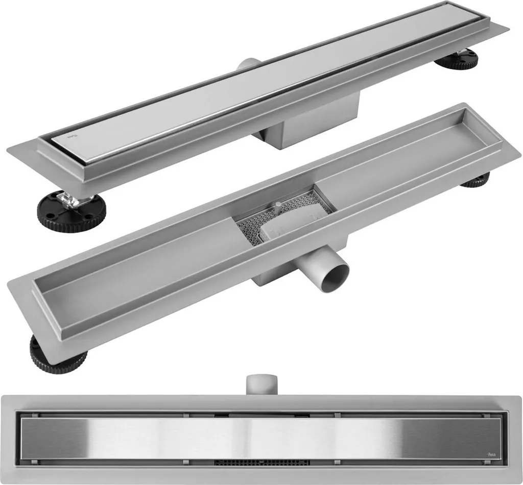 Scarico Lineare Rea Neox Brush Nickel 70