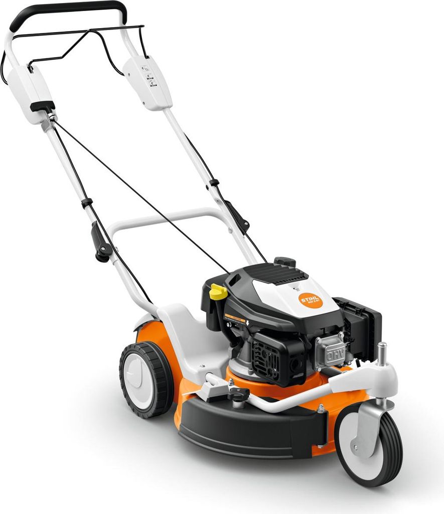 Stihl Benzin-Rasenmäher Rm 3 Rt, 48 cm Schnittbreite, 3-Rad Multi-Mäher mit schwenkbarem Vorderrad