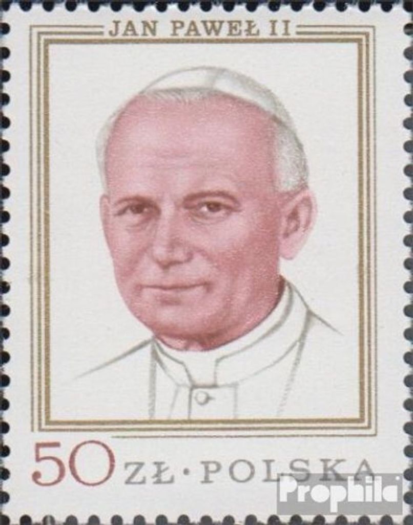 Briefmarken Polen 1979 Mi 2631 (kompl.Ausg.) postfrisch Papst Johannes Paul II