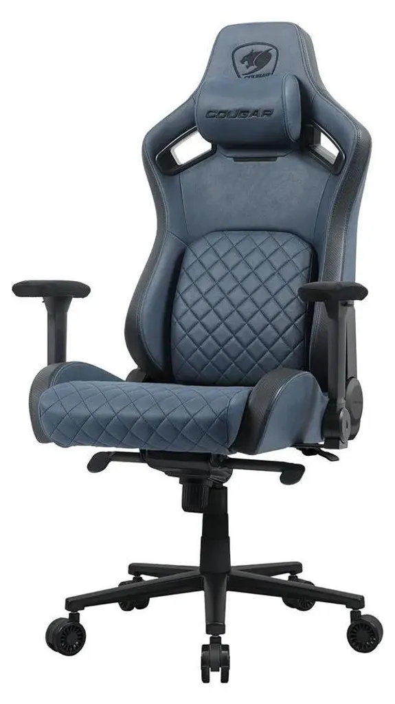 Chaise Gaming Cougar Defensor S pour Streaming et Travail Prolongé Bleu - 4