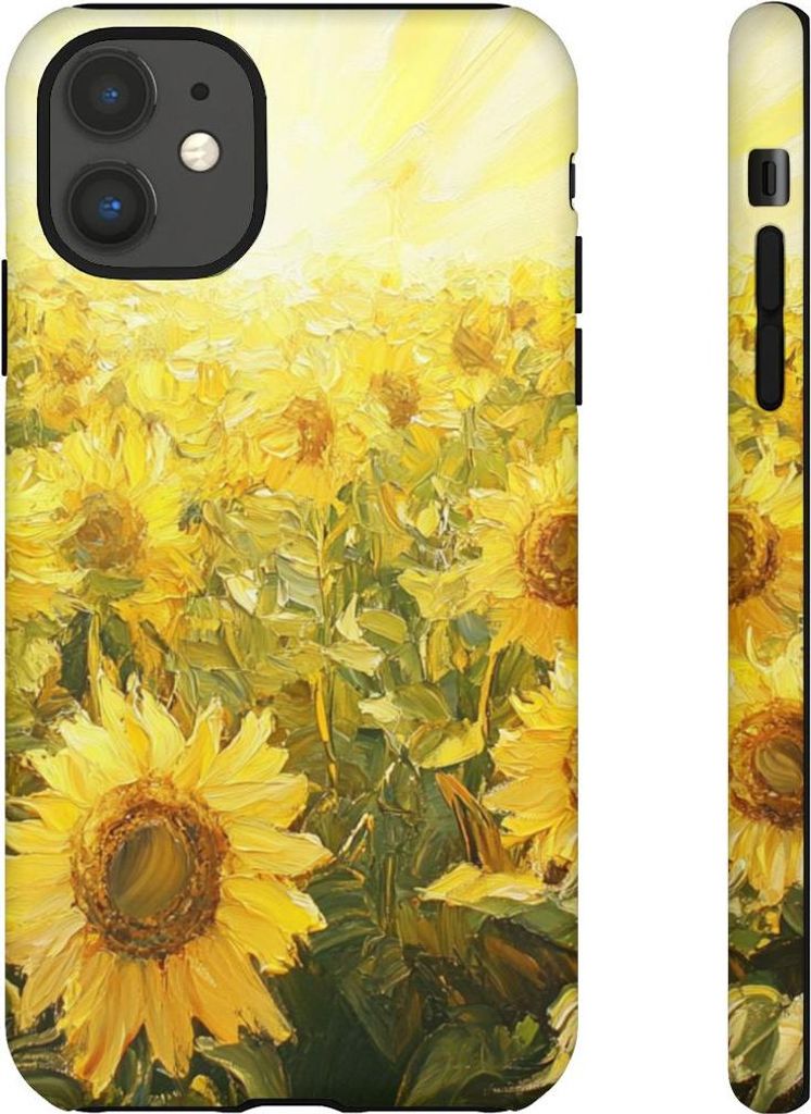 Sonnenblumenfeld im strahlenden Sonnenlicht – Hülle Kompatibel mit iPhone 11