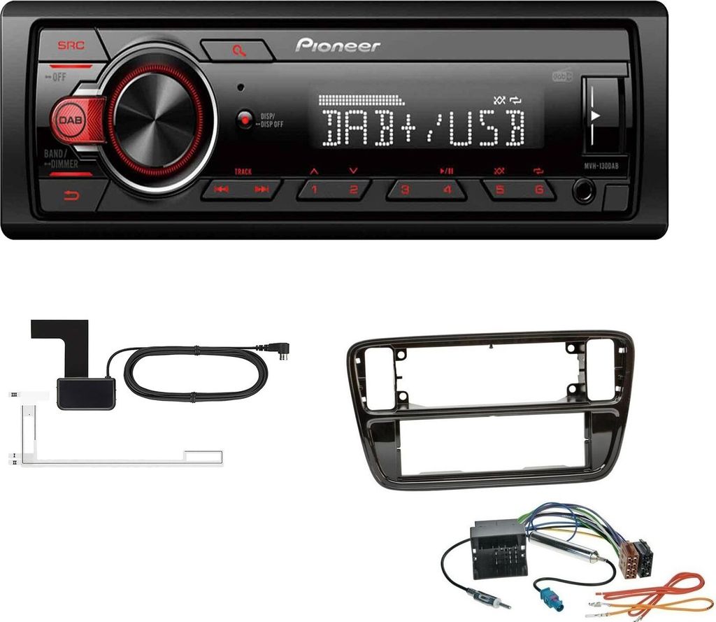 Autoradio Pioneer MVH-S120UBW 1 DIN - USB, AUX, Compatibile Android, Display Bianco - Foto 12