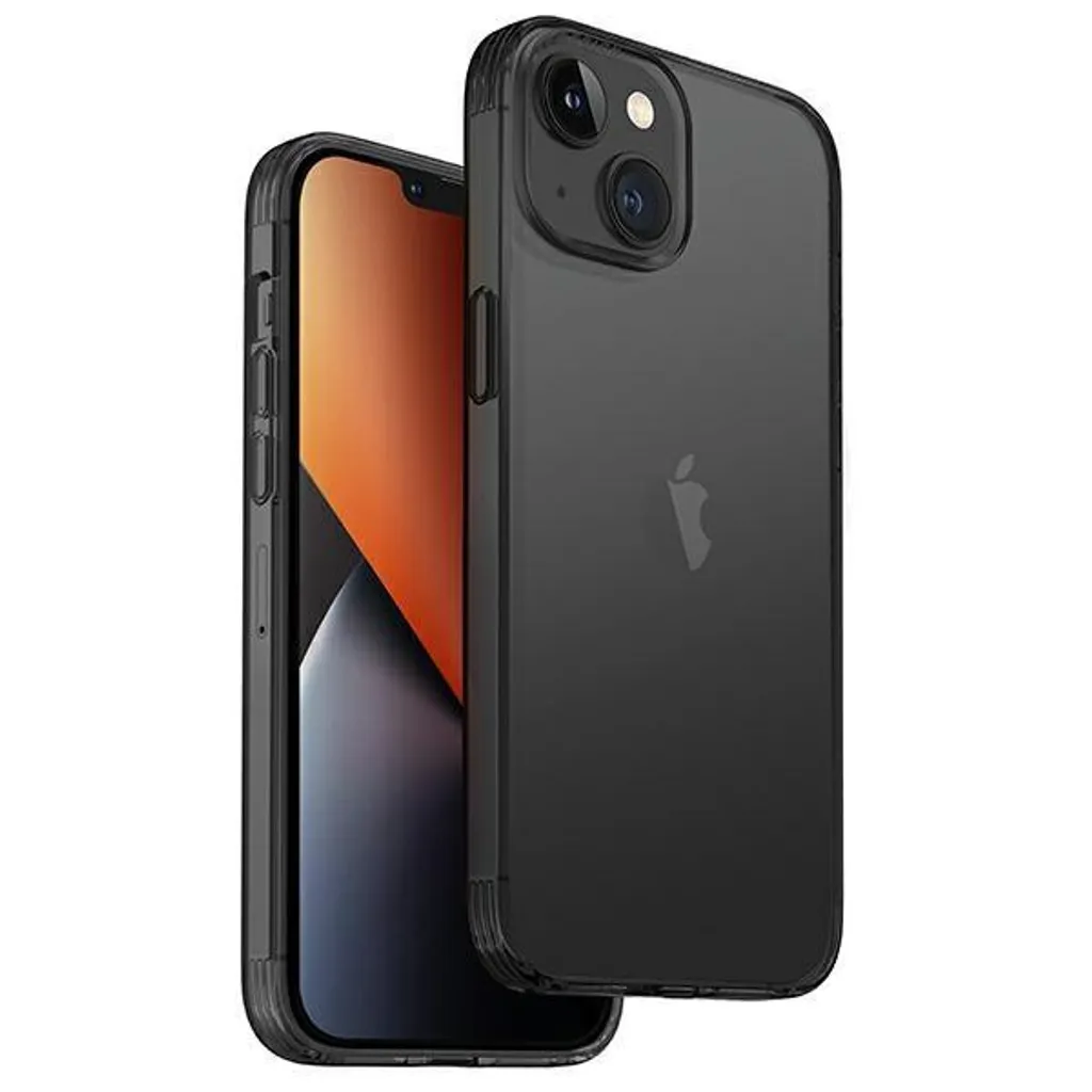 Uniq Air Fender iPhone 15/14 Plus Grigio Fumé - Protezione 6.7"