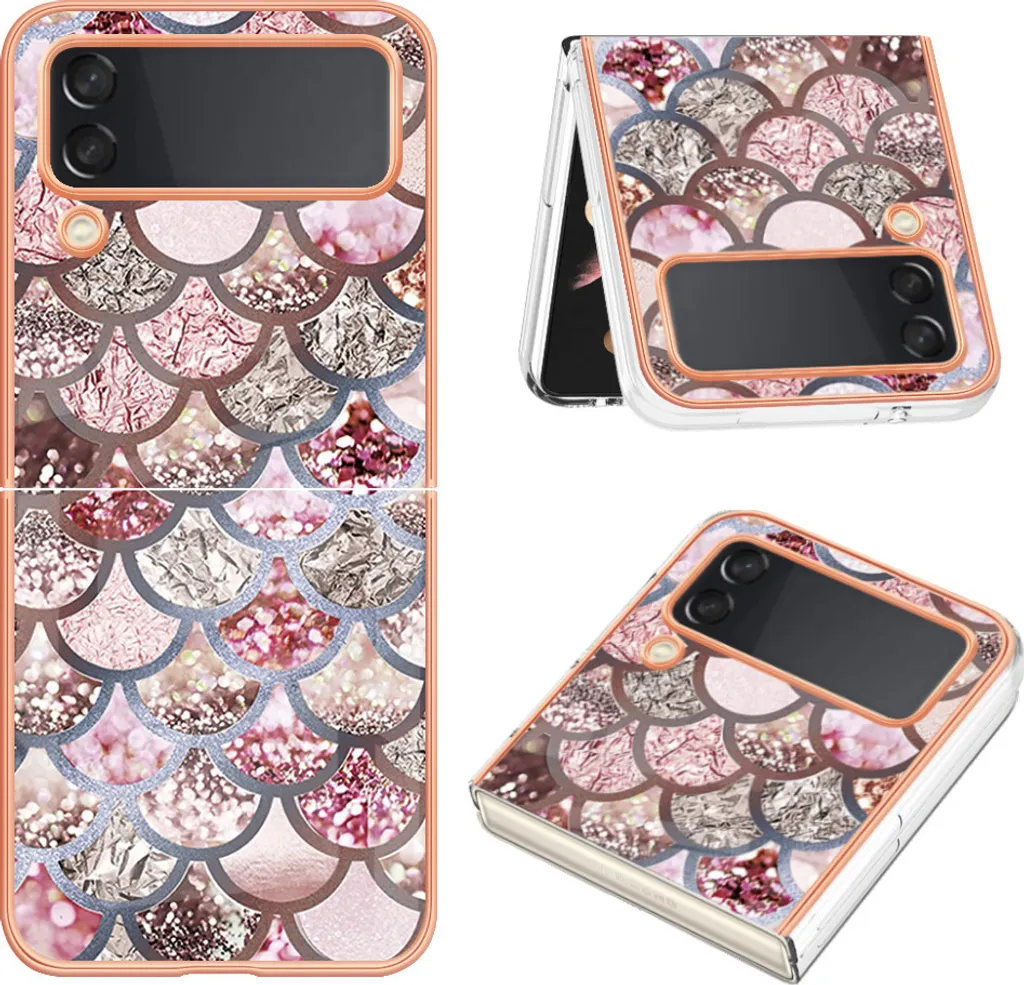 Custodia Samsung Galaxy Z Flip 3 5G Silicone Antiurto Caffè Vintage