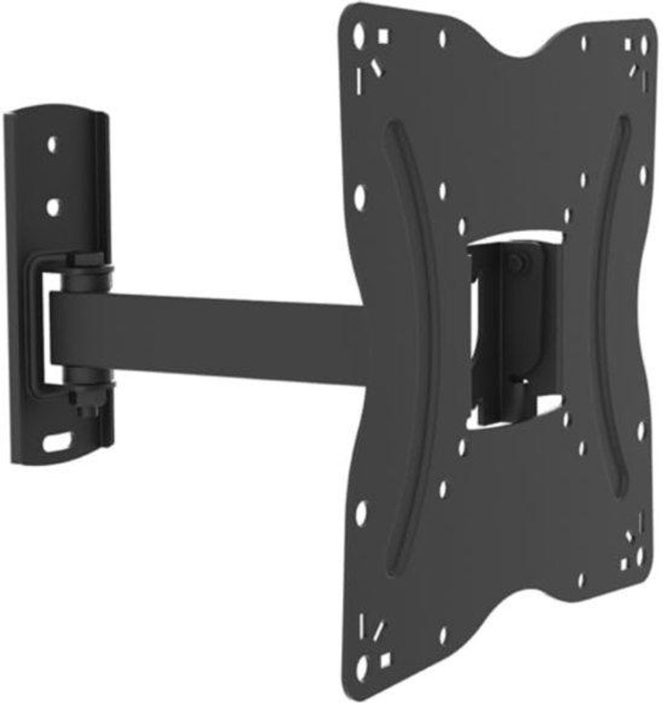 TV-muurbeugel für 17-42 Zoll Flach- und gekrümmte Bildschirme oder Monitore bis 25 kg, VESA 75x75 mm / 100x100 mm / 200x100 mm / 200x200 mm, schwarz