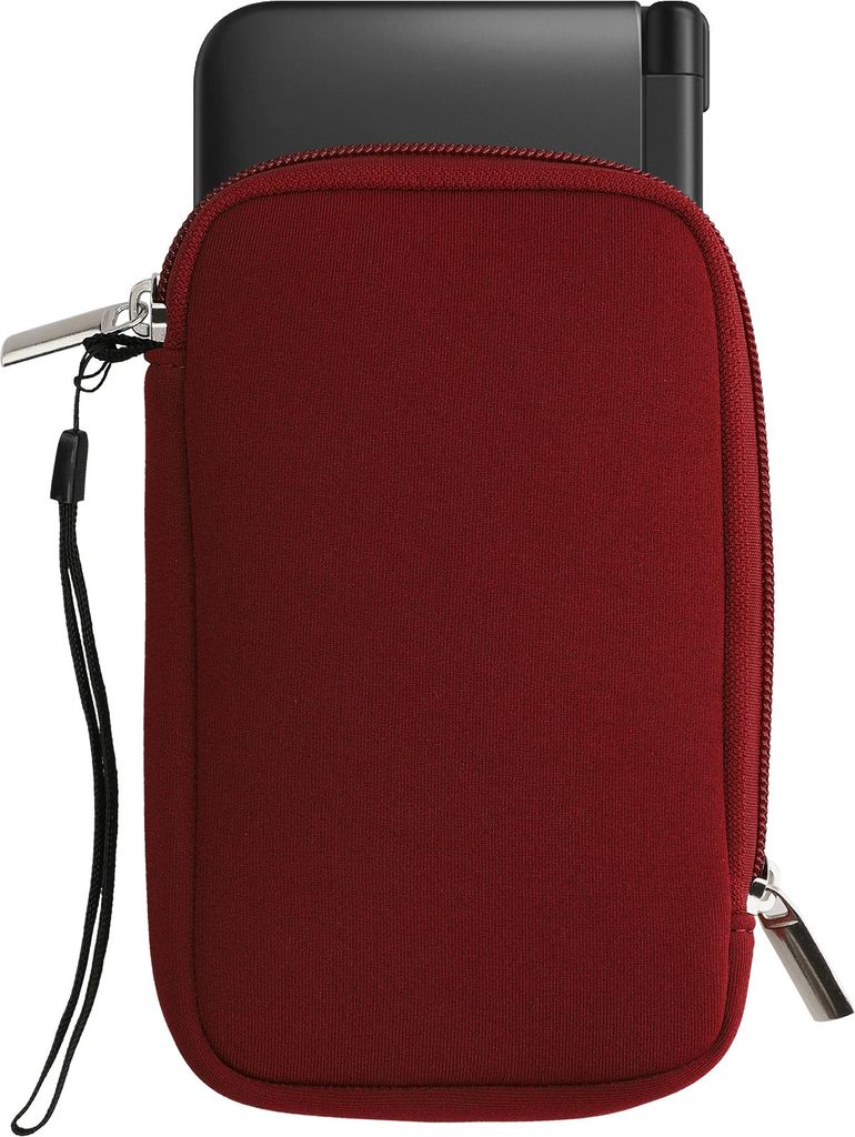 kwmobile Tasche kompatibel mit Nintendo 3DS XL - Handheld Spielekonsole Neopren Hülle in Bordeaux