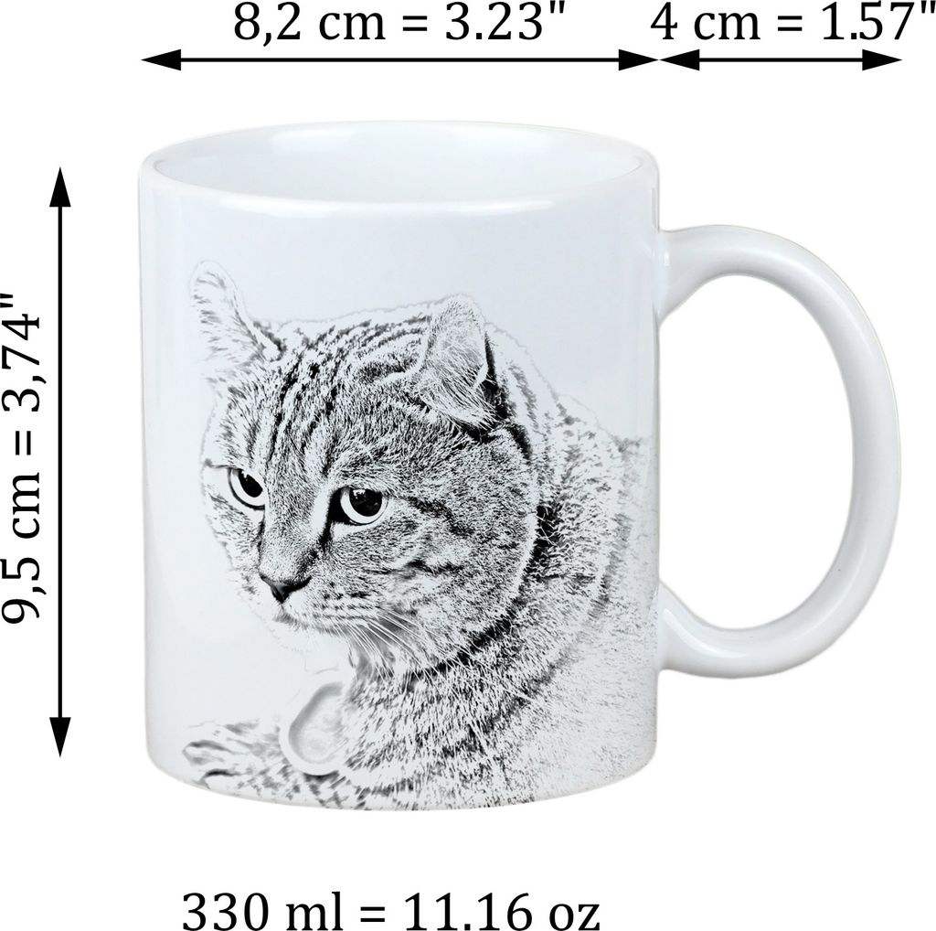 Hochlandluchs - Tasse mit Katze, personalisierte Tasse mit Druck, klassisches Geschenk für jede Marke Art-Dog
