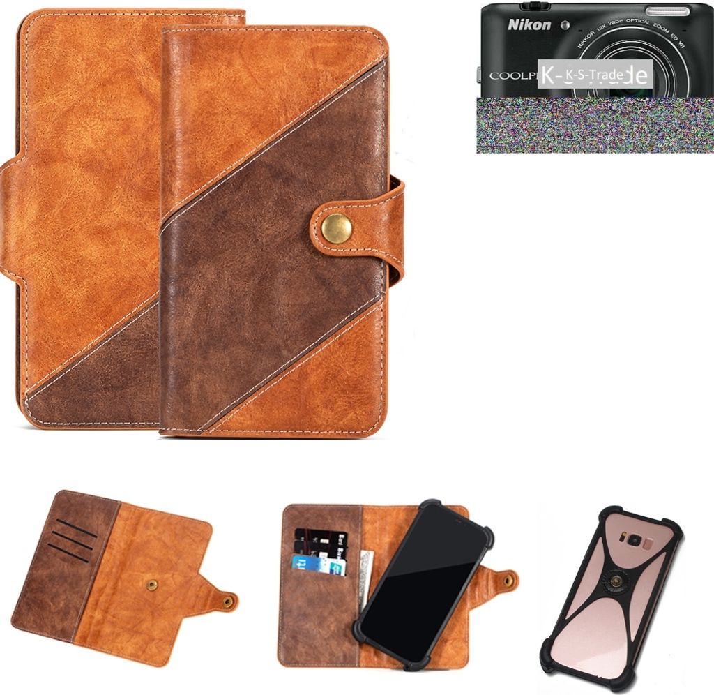 K-S-Trade Handy-Hülle Schutz-Hülle Bookstyle Case Produktbild 