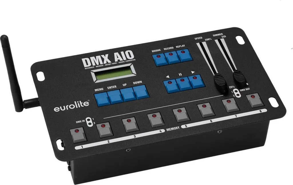 Eurolite DMX AIO Recorder Merger et Artnet Node pour Signal DMX Universel