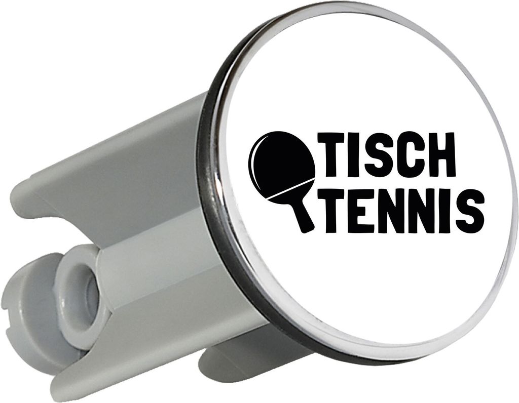Huuraa Waschbeckenstöpsel Tischtennis Tischtennisschläger 4cm höhenverstellbar Abflussstopfen Geschenkidee