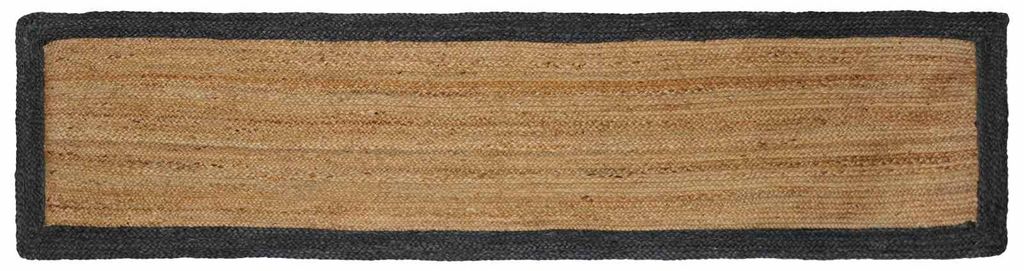 vidaXL Bereichsteppiche Dunkelgrau 60 x 250 cm Jute