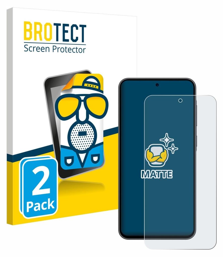 2x BROTECT Schutzfolie für Samsung Galaxy A36 5G Displayschutz Displayschutzfolie Folie Matt Entspiegelungsfolie