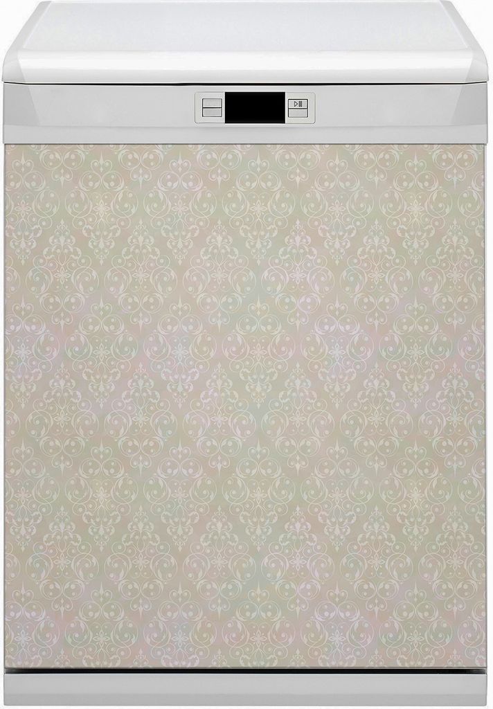 Magnetmatte Geschirrspüle Abwaschbar Küche Magnete Nachbildung 60x80 cm - Vintage Goldmuster