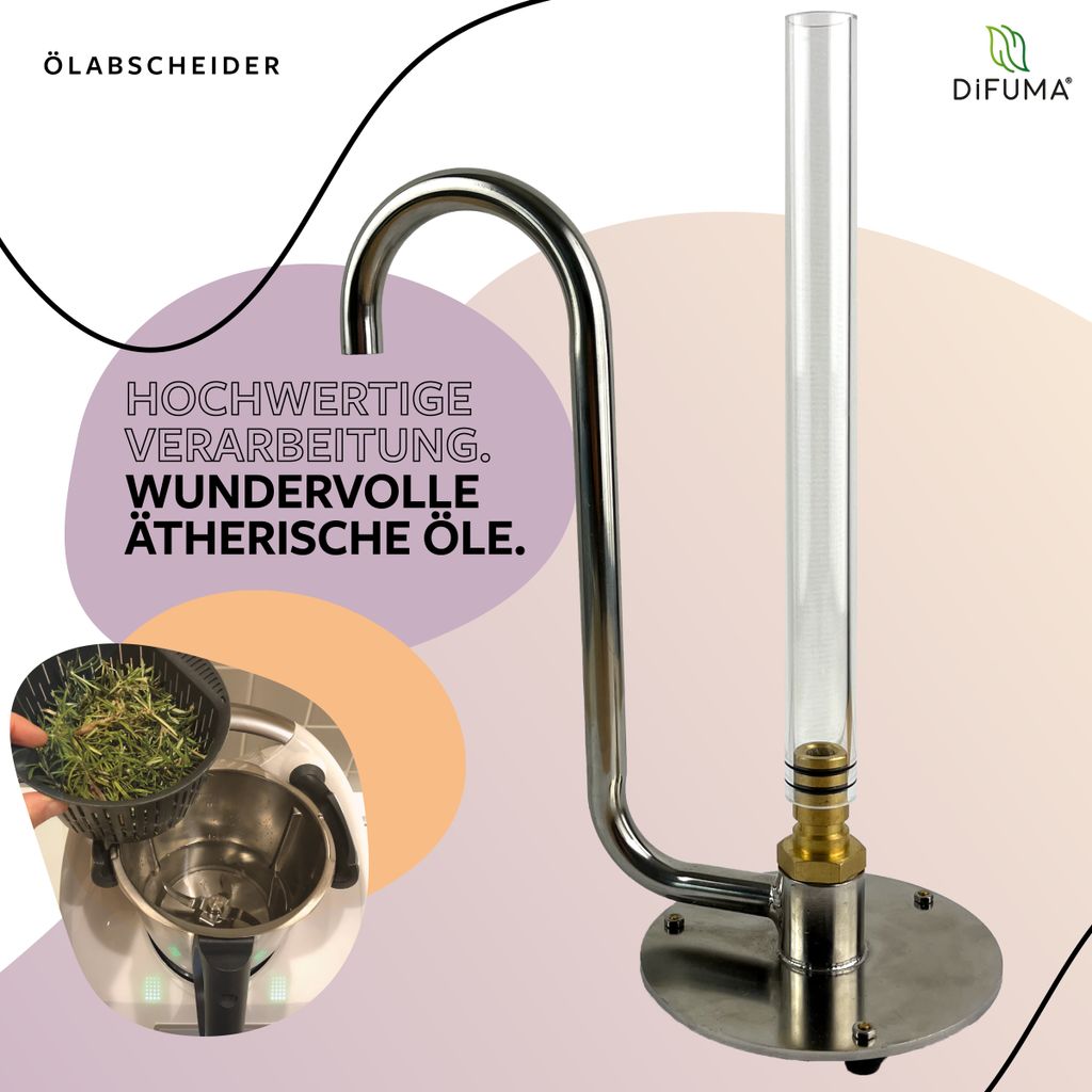 Séparateur d'huile Acier inoxydable & verre Image du produit 