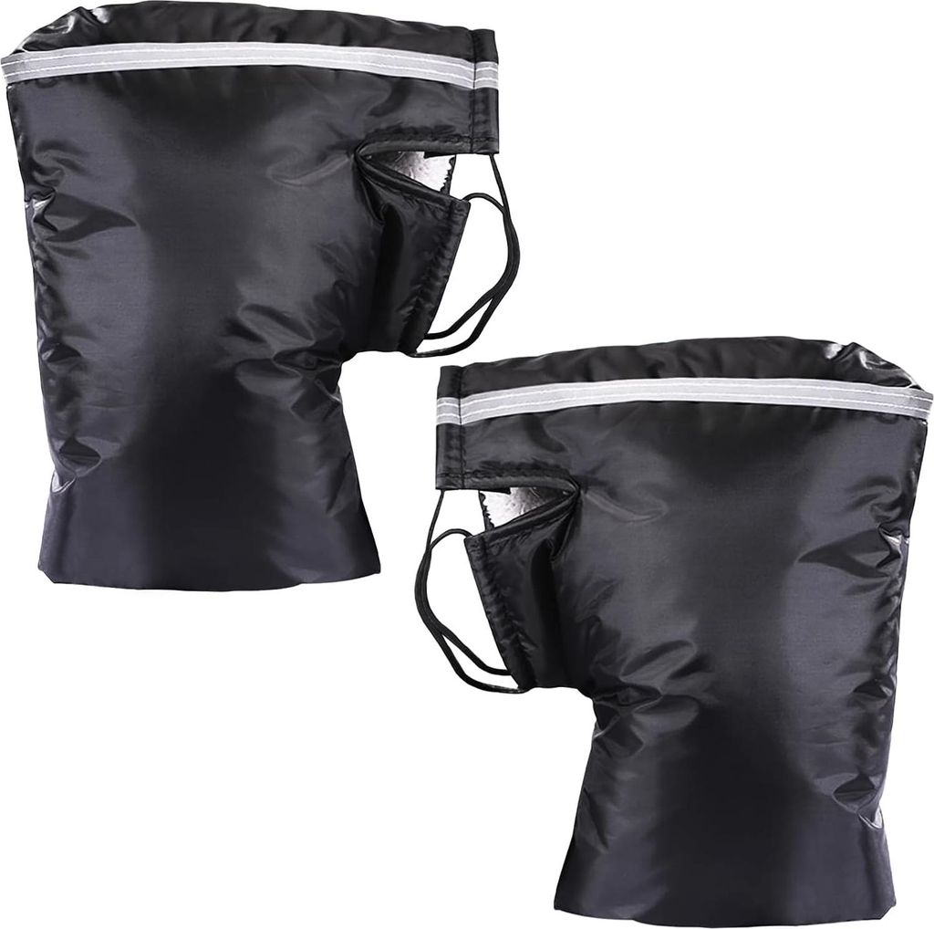 Lenkerwärmer für Fahrrad und Motorrad - Wasserdichte und winddichte Thermo-Handschuhe für kaltes Wetter