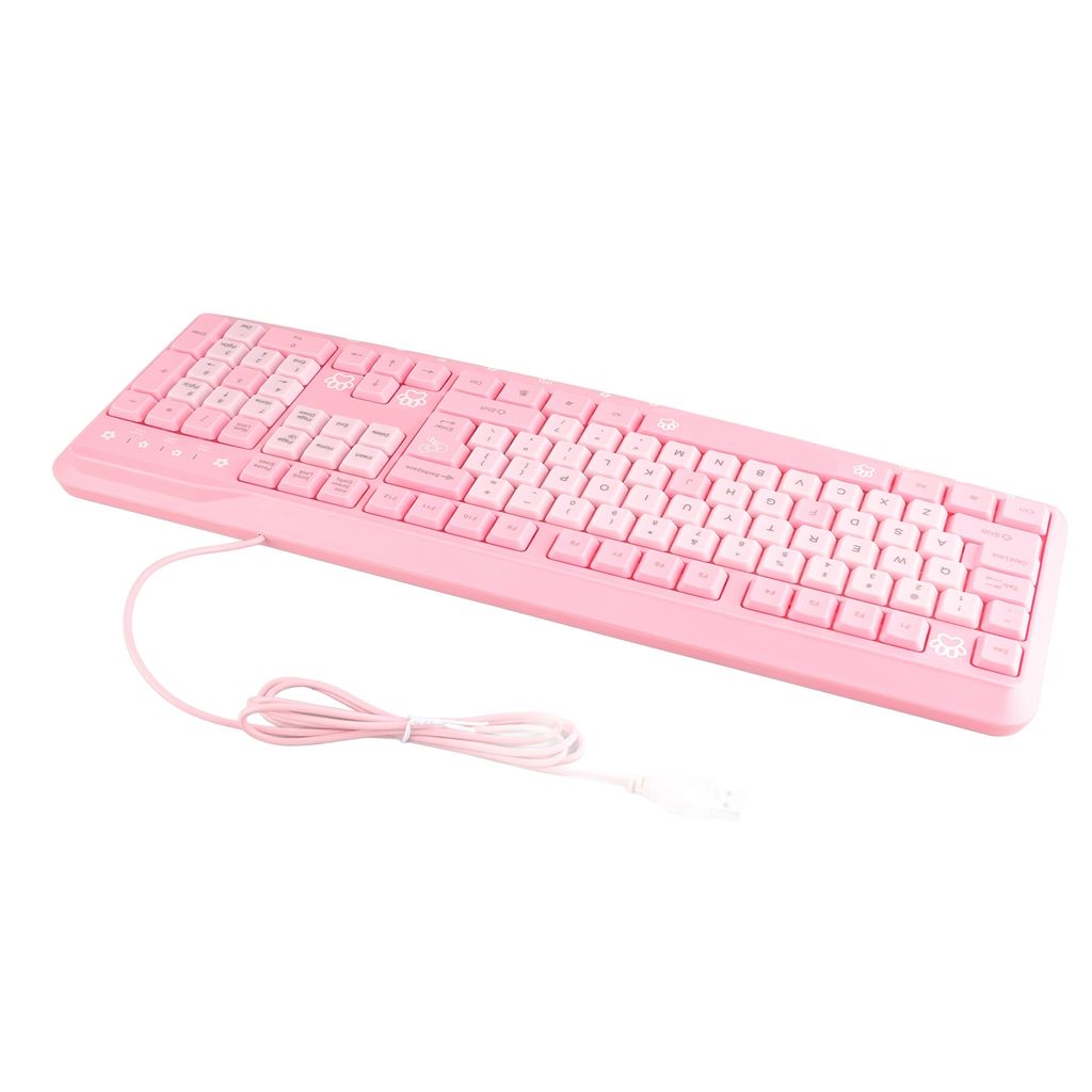 Klávesnice, USB, drátová, ultratenká, roztomilá kreslená, Obrázek produktu 3