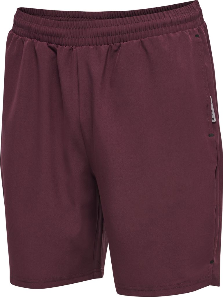 hummel hmlMOVE GRID WOVEN SHORTS - GRAPE WINE - 2XL