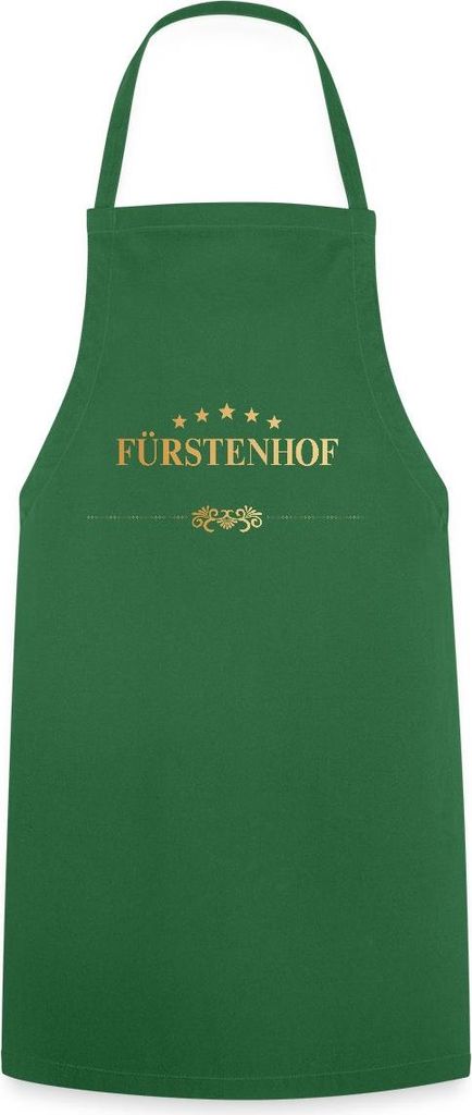 Spreadshirt Sturm Der Liebe Hotel Fürstenhof Logo Wappen Kochschürze, One size, Grün