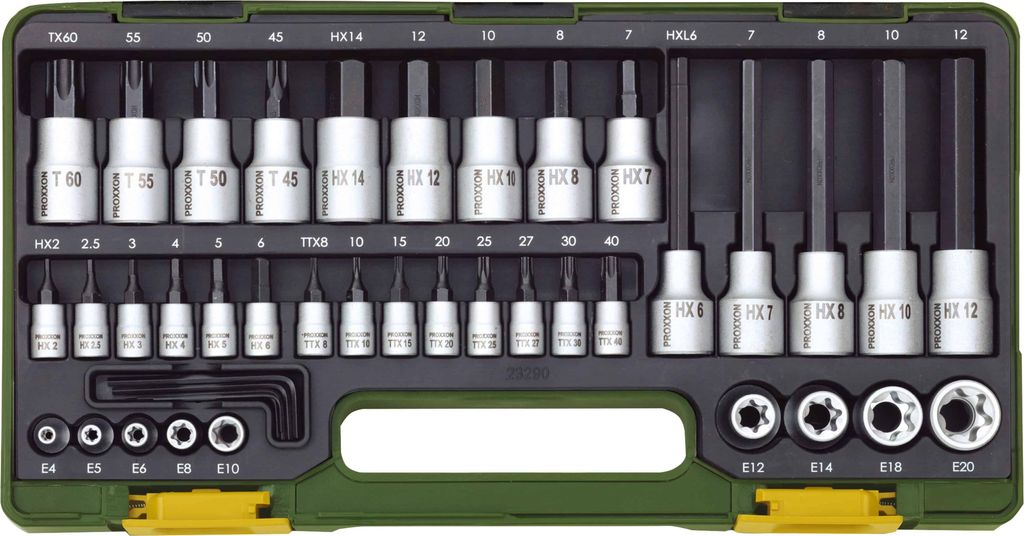 Proxxon Bit set 1/2 , 1/4 42-piece 23290 Immagine del prodotto 