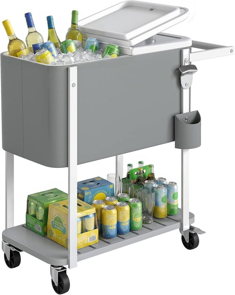 Servierwagen 56 L mit Rollen, mobiler Kš¹hlwagen mit Produktbild 