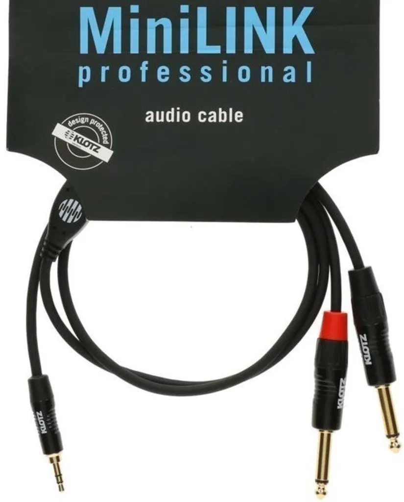 Klotz KY5-300 Câble Audio de 3m avec Connecteurs RCA et Mini-Jack 3.5mm