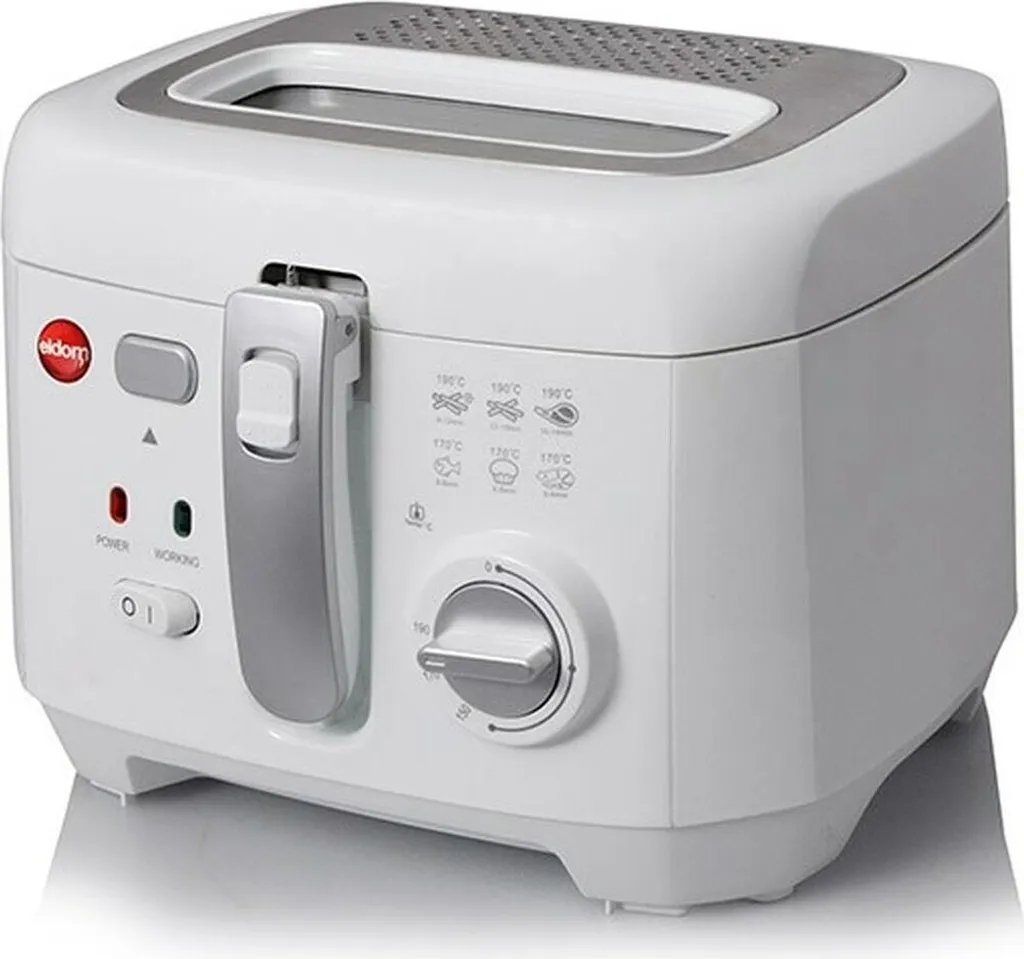 Eldom FR18 Freet Friteuse Classique 2,5L Grise et Blanche réglable