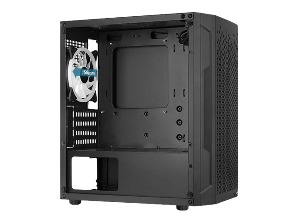 Case AeroCool Mini Trinity v3 Nero - Micro ATX Gaming Case RGB - 7