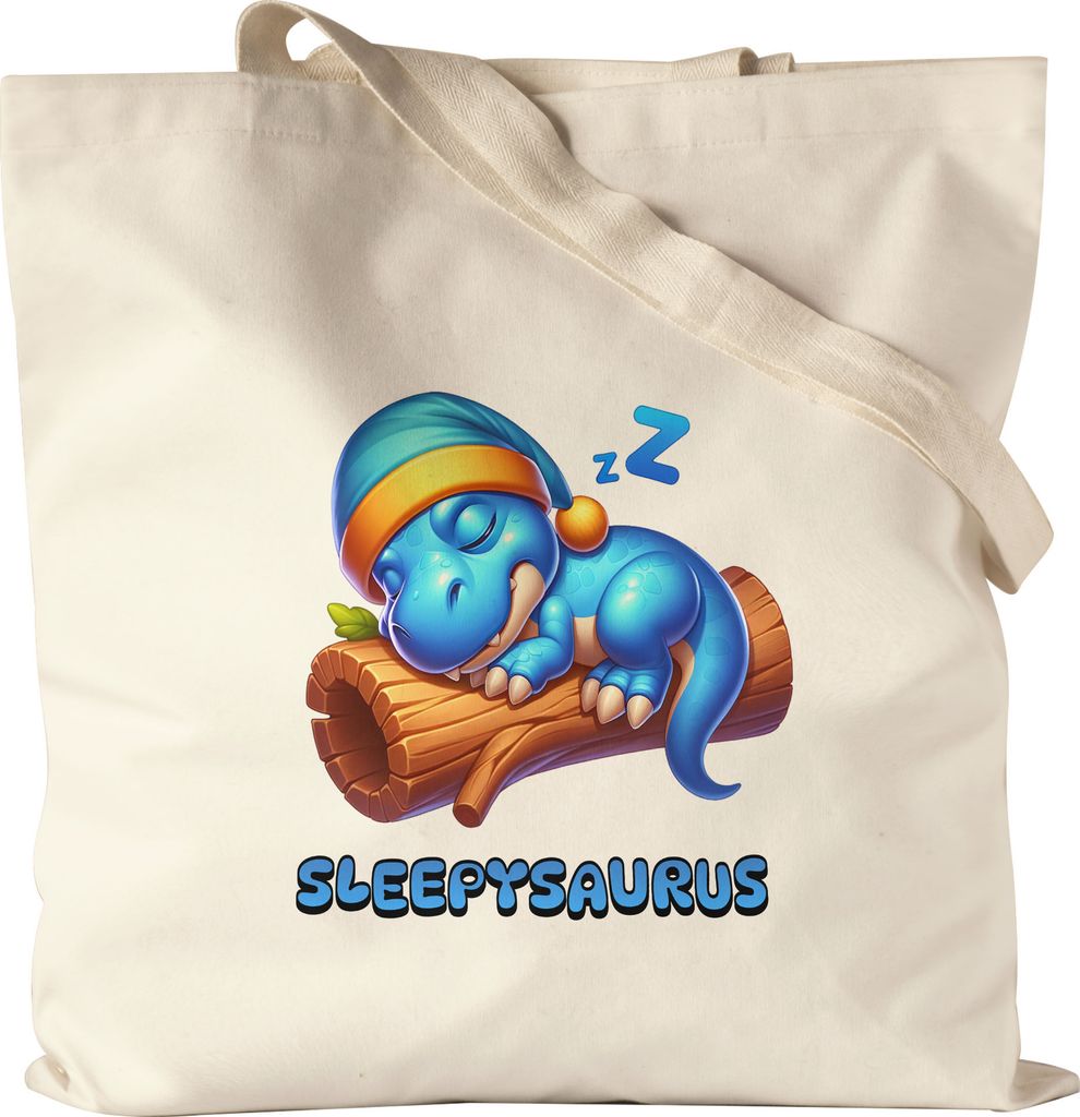Sleepysaurus Jutebeutel Dinosaurier Kinder Schlafen Einschlafen Schlafmütze Dino