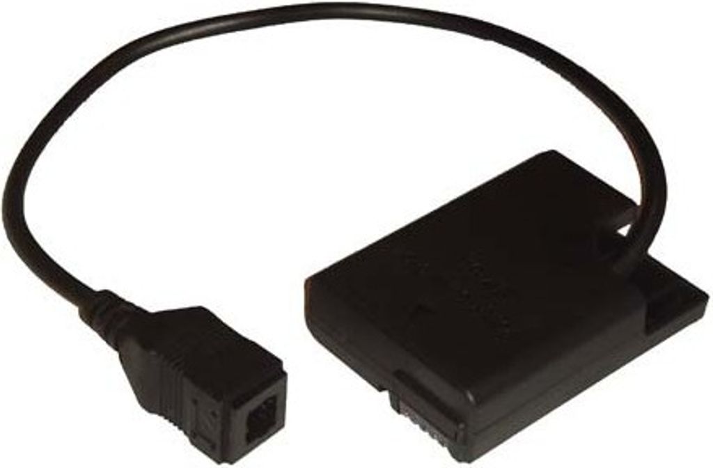 vhbw DC Kuppler Netzadapter kompatibel mit Nikon D3400, D3500, D3300, D5100, D5200, D5300, D3100, D3200 Kamera, Digitalkamera, DSLR, Spiegelreflex