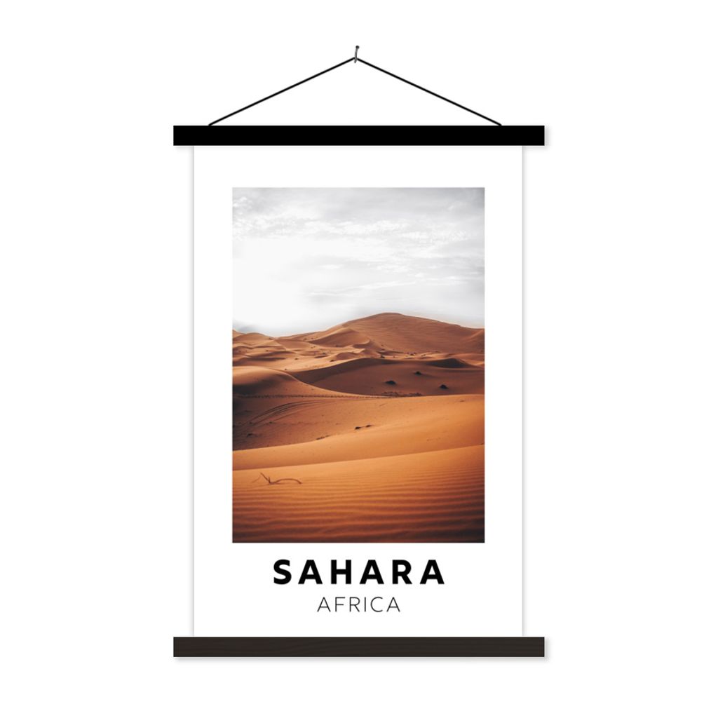 MuchoWow Textilposter Sand - Afrika - Natur 120x180 cm mit schwarzem Rahmen - Fotos