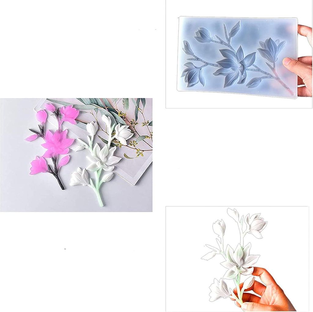 Backform für Taarte Bloesem Silikonform Fondant Verzieren Blumen Backform Transparent für Süßigkeiten Schokolade Fondant Torte Dekoration DIY B...