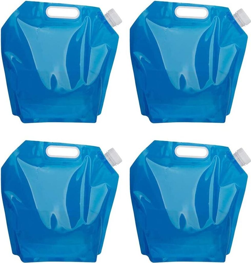 4 STÜCKE 5L Wassersäcke Faltbare Trinkwasser Tasche Produktbild 