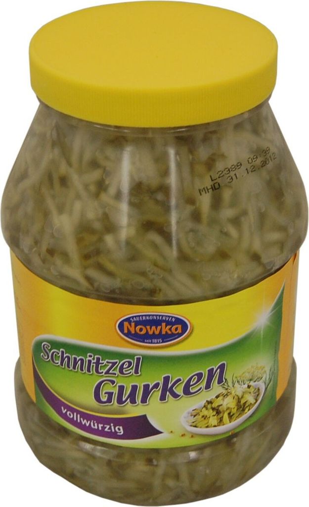 Nowka grüne Schnitzelgurken vollwürzig zubereitet 2260g