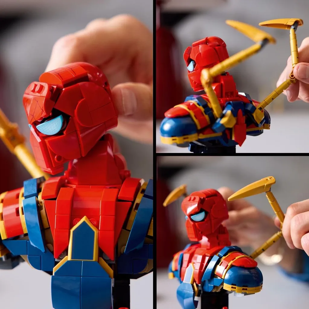 Buste Iron Spider-Man LEGO 76326 Figurine à Construire Marvel Adultes - 24