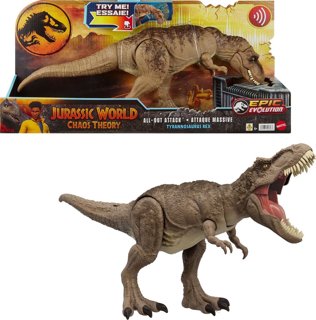 Mattel Jurassic World All Out Attack T.rex (FTVD) - SIOC Produktbild 