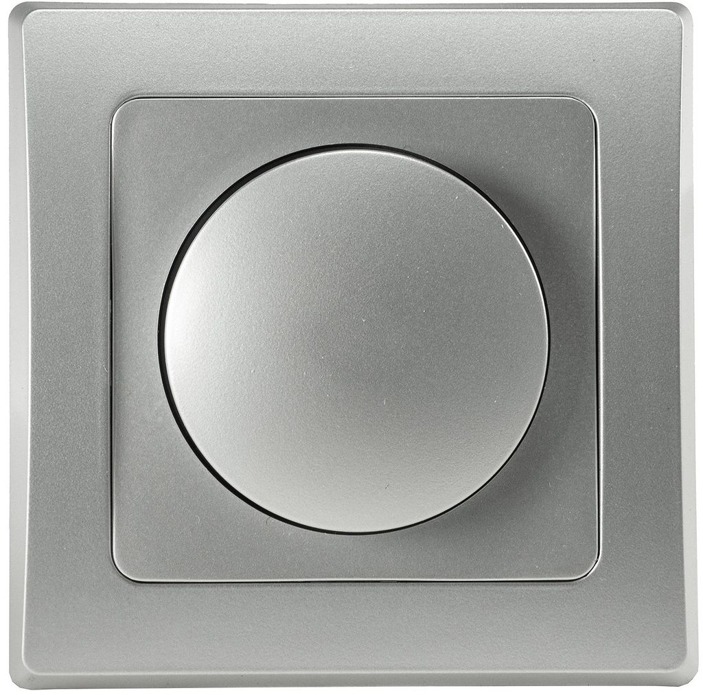 Delphi LED Dimmer 3-60W, Unterputz, Silber Grau Produktbild 