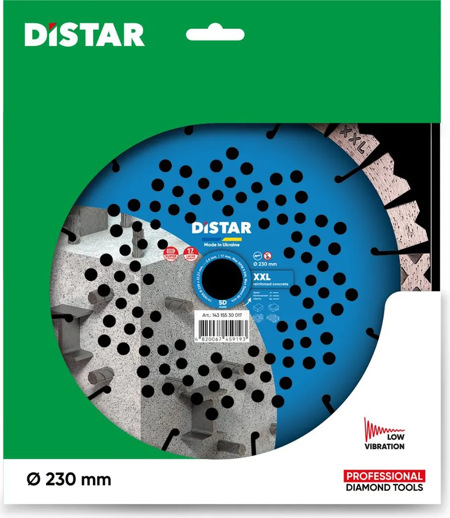 Évitez l'usure rapide des disques avec la molette DISTAR CONCRET 230