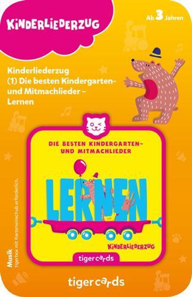 tigercard - Kinderliederzug (1): Die besten Kindergarten- Produktbild