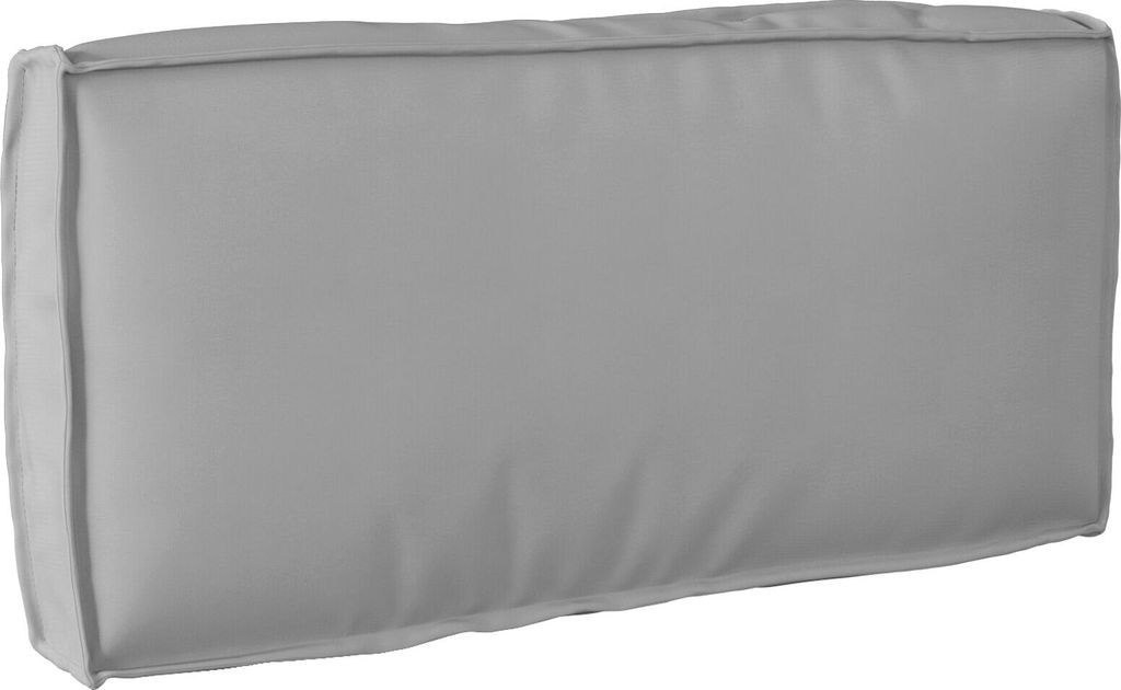 Möbel Palletkissen für Rückenlehne Grau 80x40x12 cm Oxford-Stoff - Gartenmöbelauflagen 42001529