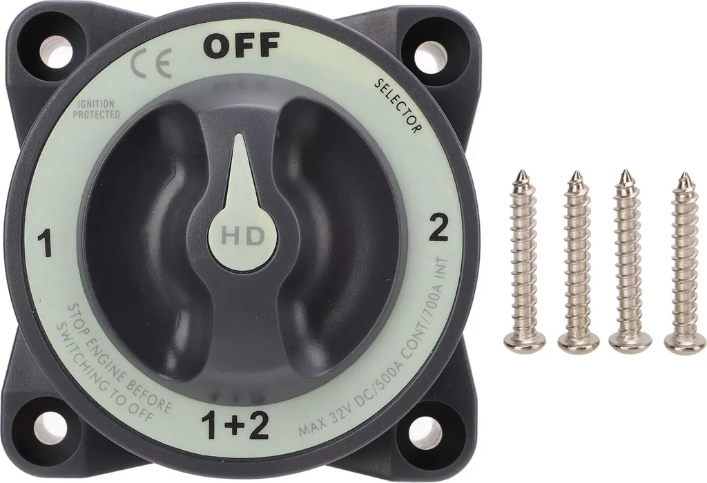 Interrupteur de Batterie pour Bateau et Van - Gestion Double Parc 500A DC - 2