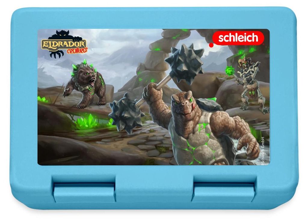 Spreadshirt Schleich Eldrador Creatures Steinwelt Brotdose Lunchbox, One size, Saphirblau