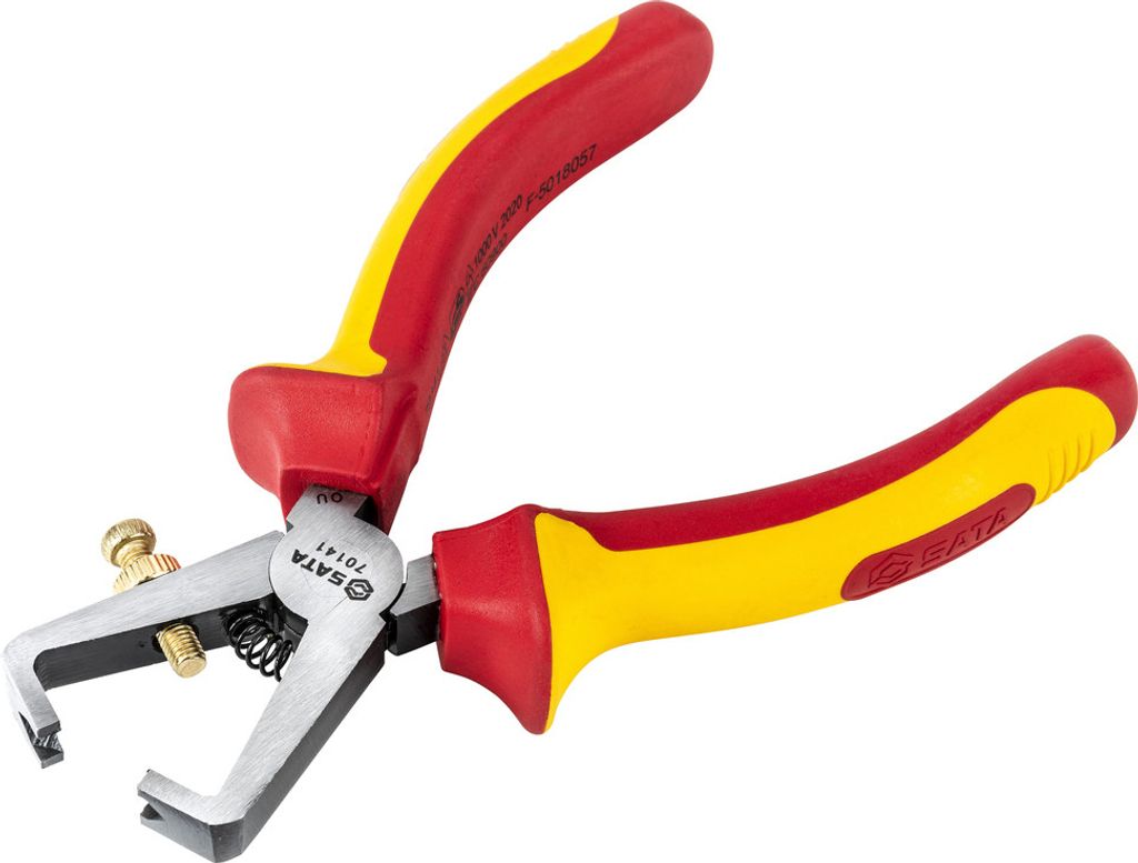 SATA Abisolierzange isoliert , 6 " ST70141ST (VDE Isolierzange Seitenschneider)