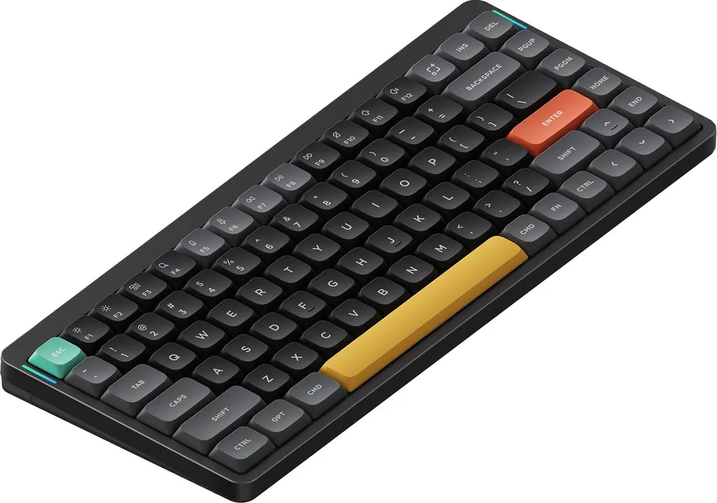 NuPhy Air75 V2 Clavier RGB sans fil Switch Cowberry Low Profile Noir Basalt