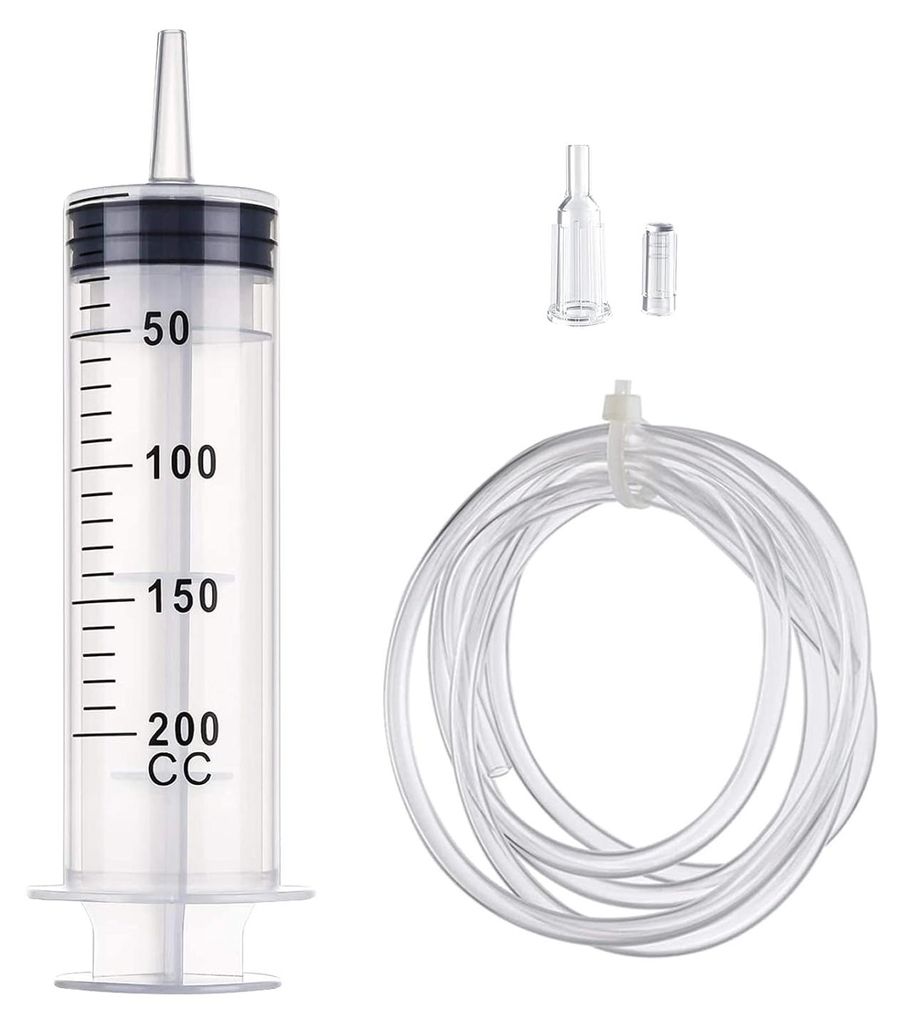Siringa di precisione bianca con tubo, capacità 500 ml – Immagine del prodotto 