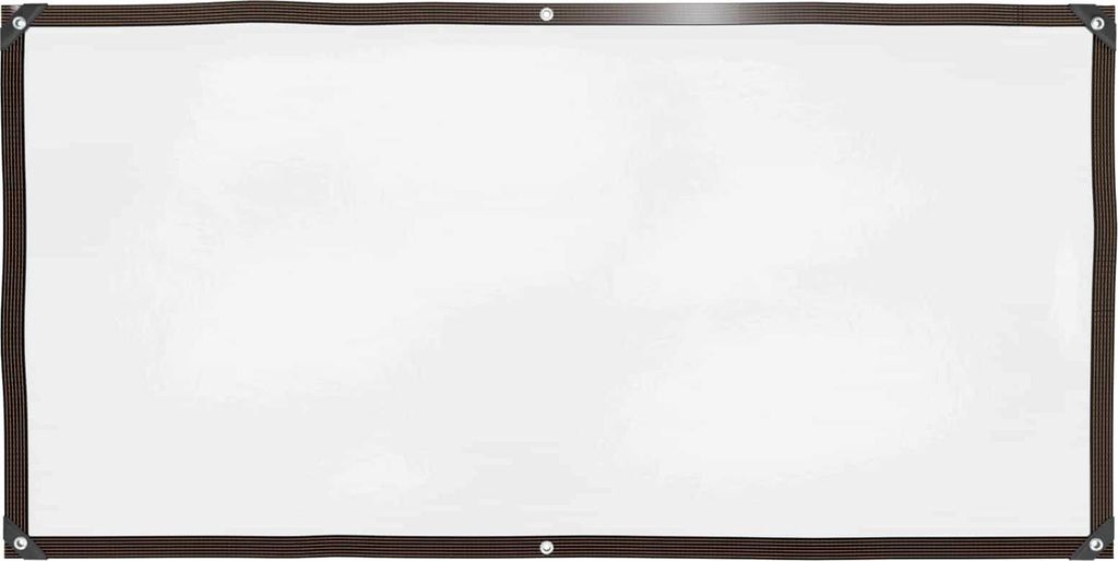 vidaXL Plane mit Ösen Transparent 1 x 2 m Polyethylen